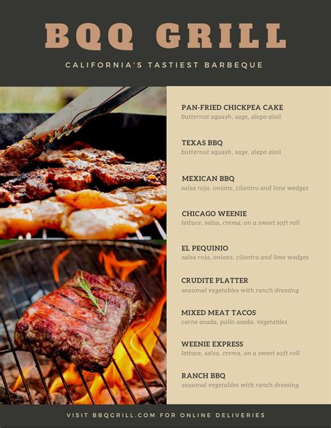 Bbq Menu Template