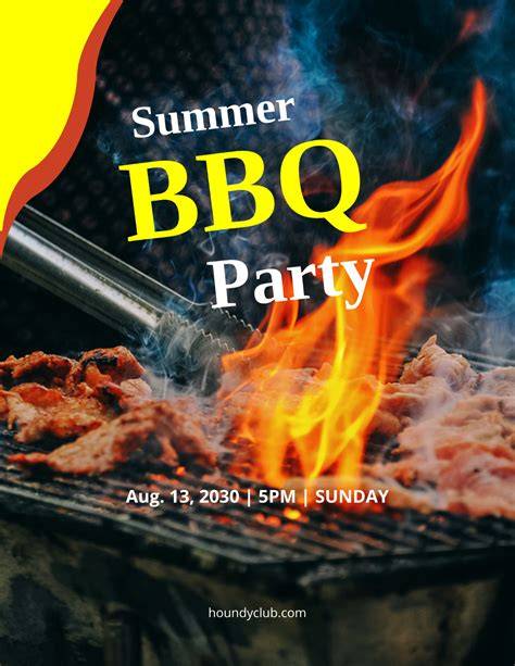 Bbq Party Flyer Template Free