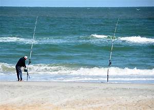 Beach and Fishing Rod in Maryland