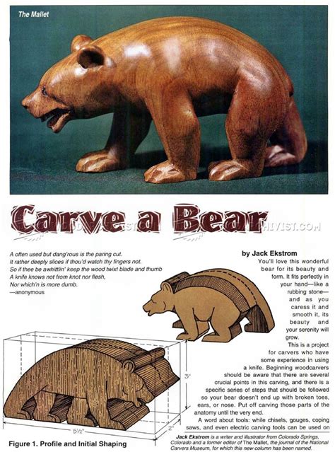 Bear Carving Template