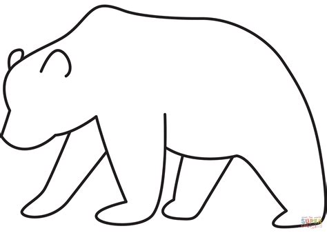 Bear Outline Printable