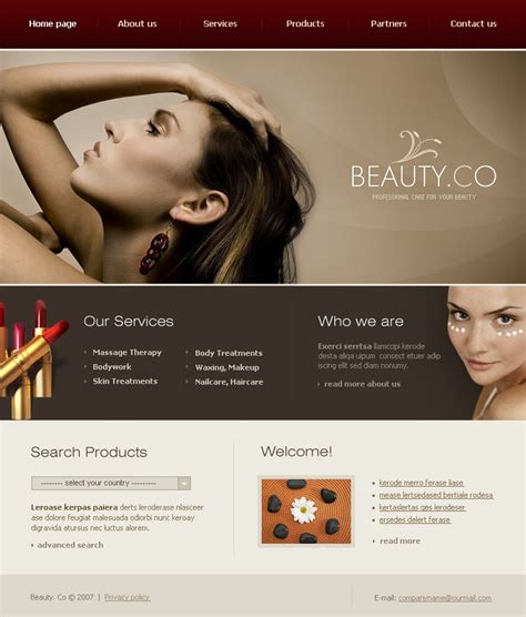 Beauty Website Template