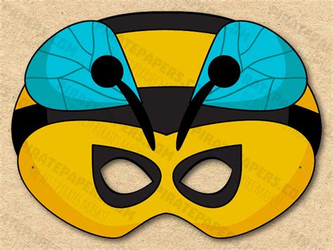 Bee Mask Template Printable
