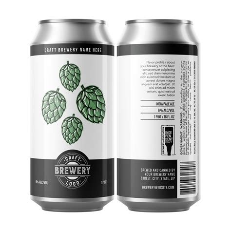 Beer Can Label Template