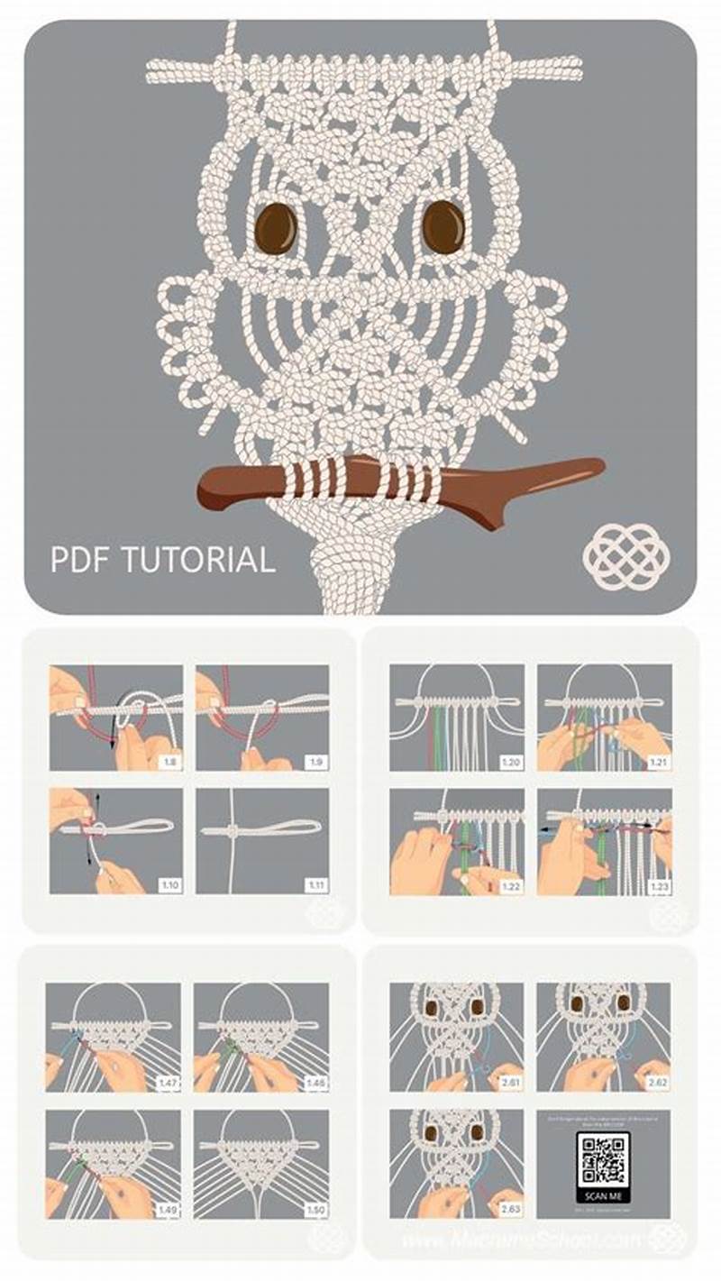 Beginner Step By Step Macrame Owl Pattern