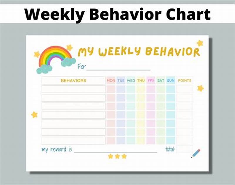 Behavior Chart Weekly