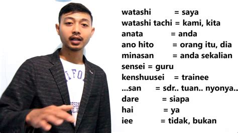 Belajar Bahasa Jepang Bos