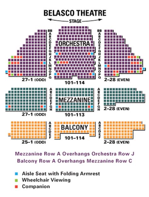 Belasco Seating Chart