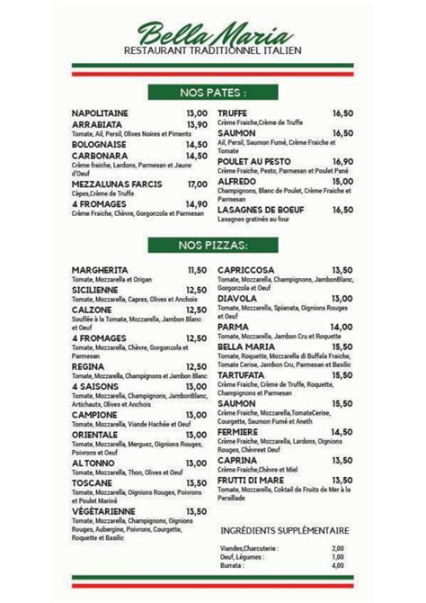 Bella Maria à Fresnes