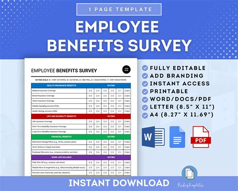 Benefits Survey Template