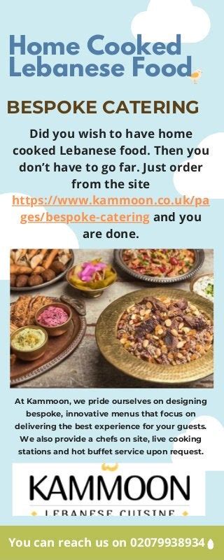 Bespoke Catering Home cooked food