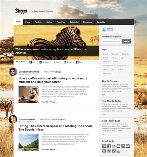 Best Blog Wordpress Templates