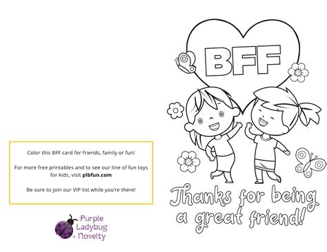Best Friend Card Printable