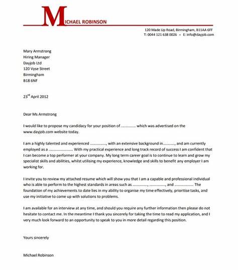 New of a job format application letter for 628