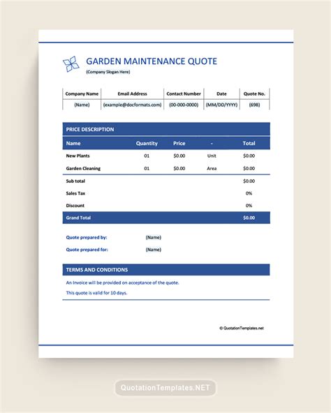 Best Landscaping Quote Templates