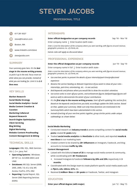 Best Resumes Templates