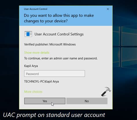 Best User Account Control Setting Windows 1.0