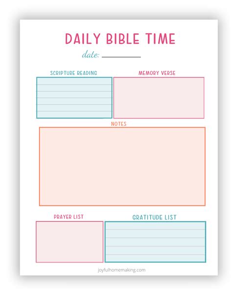Bible Study Notes Template