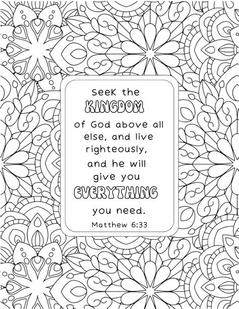 Bible Verse Coloring Pages Free Printable