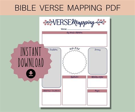 Bible Verse Mapping Template