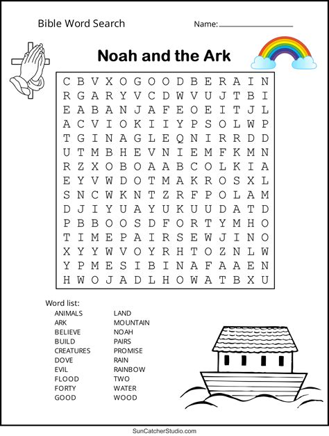 Bible Word Search Printable Free