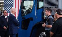 Biden Tours Truck Manufacturer