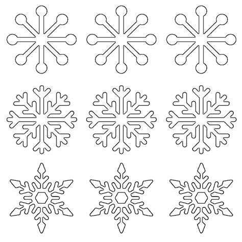 Big Printable Snowflakes