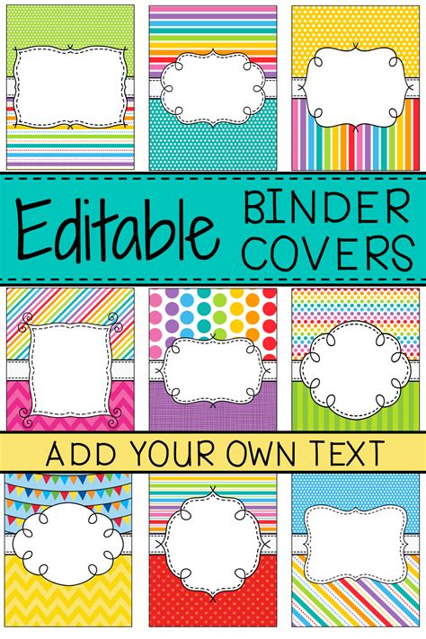 Binder Cover Templates Free
