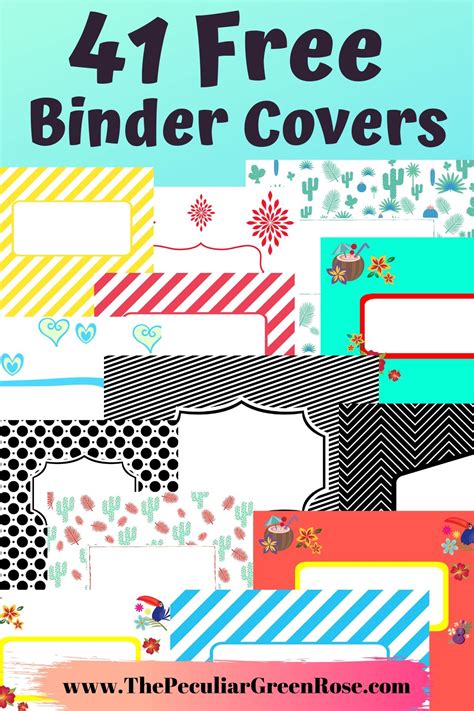 Binder Cover Templates Free Printable