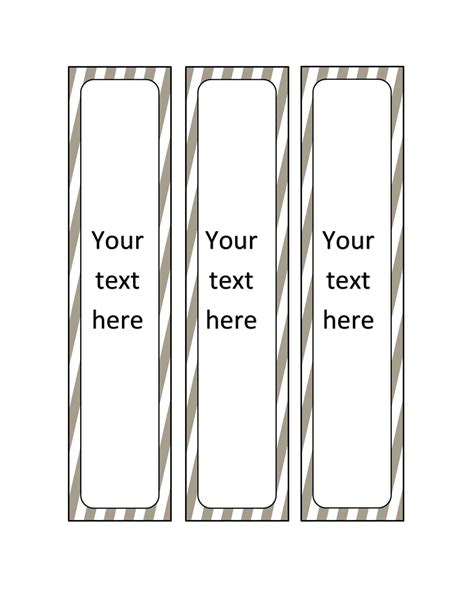 Binder Labels Template