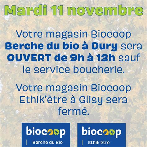 Biocoop Berche Du Bio à Dury