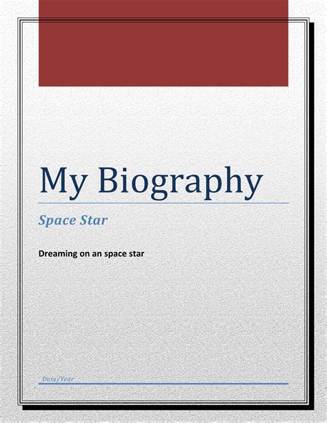 Biography Examples Templates