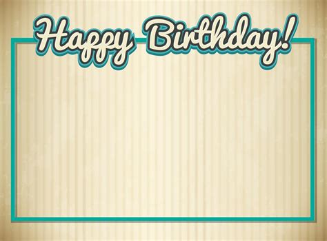Birthday Empty Template