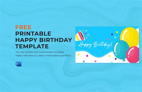 Birthday Letters Doc Template Free