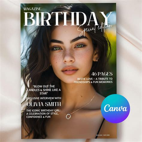 Birthday Magazine Template