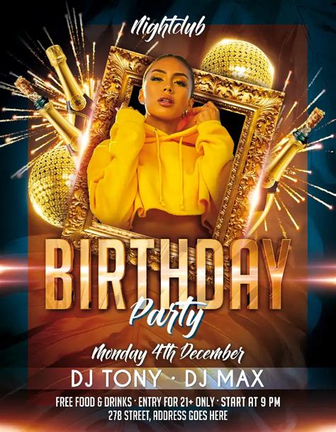 Birthday Party Flyer Templates