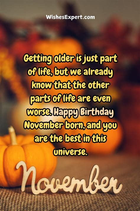 Birthday Wishes In November