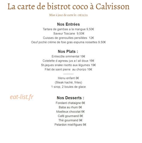 Bistrot Coco à Calvisson