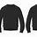 Black Crewneck Sweatshirt Template