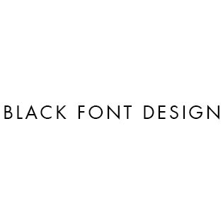 Black Font Design