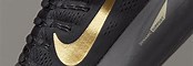 Black and Gold Nike Shoes