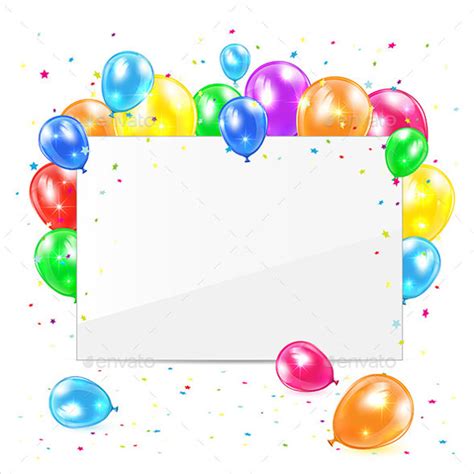 Blank Birthday Card Template