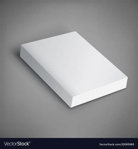 Blank Book Cover Template