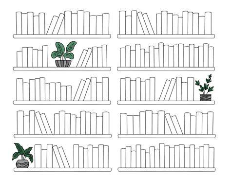 Blank Bookshelf Template