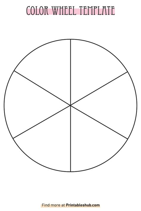 Blank Color Wheel Template