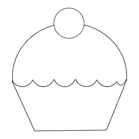 Blank Cupcake Template