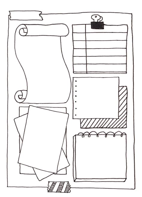 Blank Doodle Notes Template Free