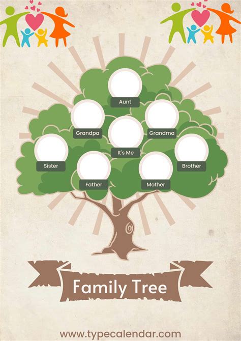 Blank Editable Family Tree Template