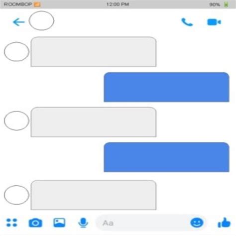 Blank Facebook Message Template