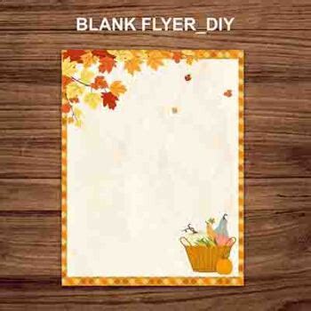 Blank Fall Flyer Template